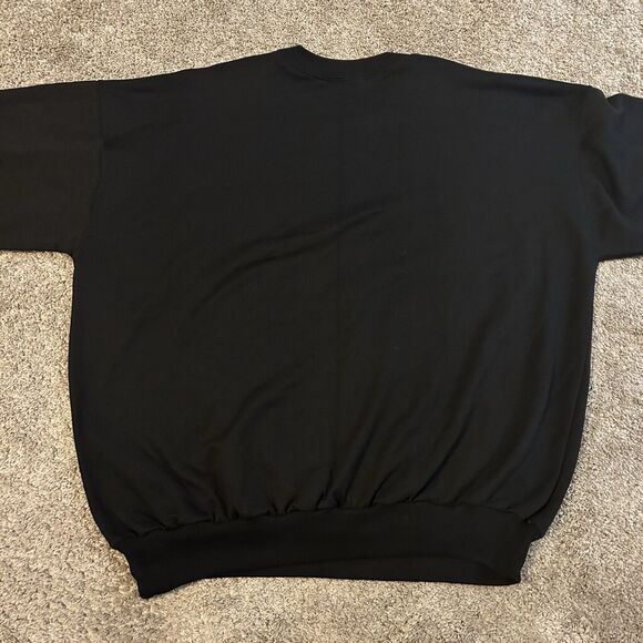 Vintage The Cat Bar Harbor Yacht Boat Sweatshirt Yarmouth Crewneck Black XL - Picture 2 of 6